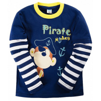 11-141144 "PIRATE" Лонгслив для мальчика, 1-4 года, синий 11-141144 "PIRATE" Лонгслив для мальчика, 1-4 года, синий